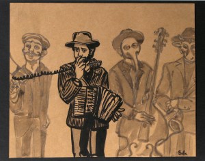 Daniel Kahn 1/3 2009. tusche auf papier.