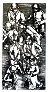 o.T. 2008- Experimentelle Druckgrafik 30x16 cm